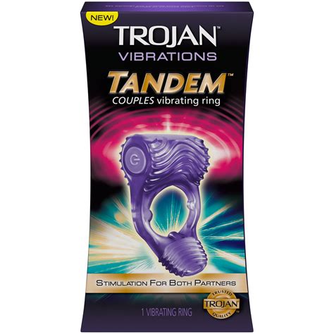 <strong>TROJAN Vibrations Tandem</strong> Couples <strong>Vibrating</strong> Ring, Personal Massager, 1 Count. . Trojan vibrations tandem